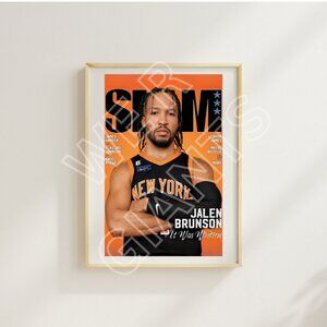 Jalen Brunson 11x17 Art Print (NYC, New York Knicks, NBA, Magazine Look)